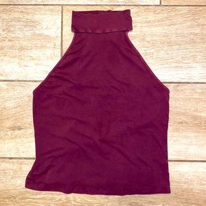 Sleeveless Mock Turtleneck Top